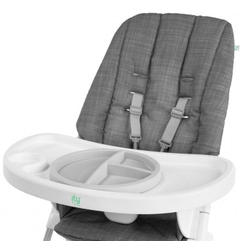 INGENUITY Stolička jedálenská skladacia Sun Valley™ Grey 6m+ do 15 kg