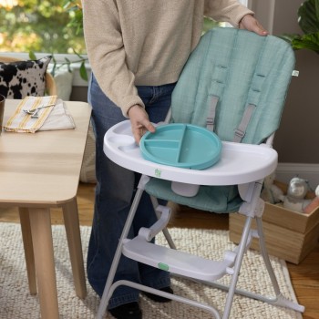 INGENUITY Stolička jedálenská skladacia Sun Valley™ Teal 6m+ do 15 kg