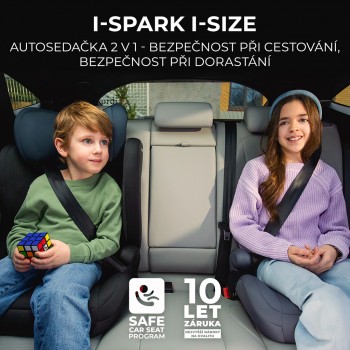 KINDERKRAFT Autosedačka i-Spark i-Size 100-150 cm Grey