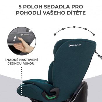 KINDERKRAFT Autosedačka Oneto3 i-Size 76-150cm + Isofix Harbor blue