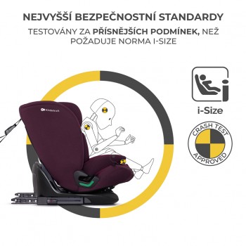 KINDERKRAFT Autosedačka Oneto3 i-Size 76-150cm + Isofix Cherry pearl