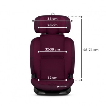 KINDERKRAFT Autosedačka Oneto3 i-Size 76-150cm + Isofix Cherry pearl