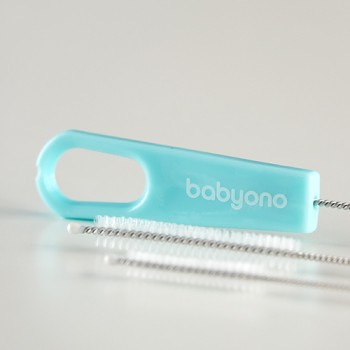 BABYONO Kefky na čistenie slamiek, 3 ks