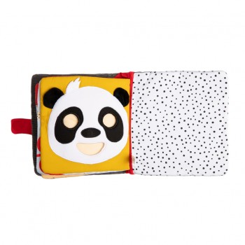 CANPOL BABIES Knižka senzorická zmyslová Panda BabiesBoo