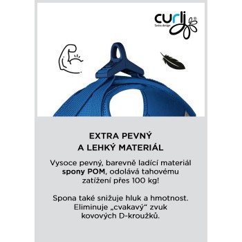 CURLI Postroj pre psov so sponou Manšester Tan S, 4-7 kg