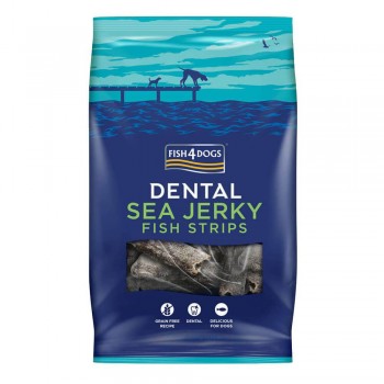 FISH4DOGS Dentálne pamlsky pre psov morská ryba - prúžky 500g