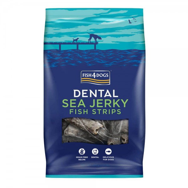 FISH4DOGS Dentálne pamlsky pre psov morská ryba - prúžky 500g