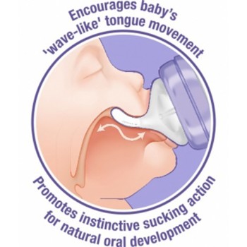 LANSINOH Fľaša dojčenská s NaturalWaveTM cumľom 160 ml (S), 2ks