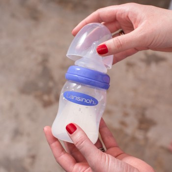 LANSINOH Fľaša dojčenská s NaturalWaveTM cumľom 240 ml (M), 2ks