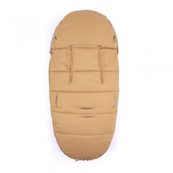 PETITE&MARS Set zimný fusak Comfy 4v1 + rukavice na kočík Furry Elegant Caramel