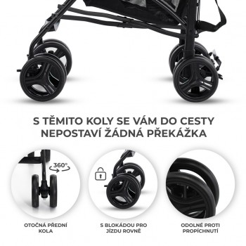 KINDERKRAFT Kočík golfový Tik Stone grey