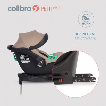 Autosedačka/vajíčko Colibro Petit Pro Camel + základňa ISOFIX