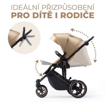 KINDERKRAFT Kočík kombinovaný 3v1 Prime 2 Beige