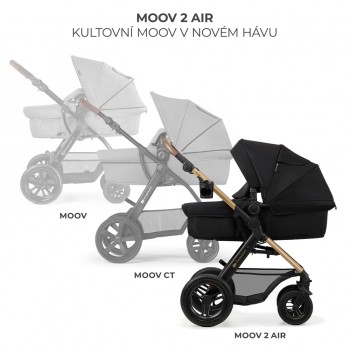 KINDERKRAFT Kočík kombinovaný Moov 2 Air 3v1 Pure Black