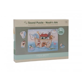 LITTLE DUTCH Puzzle skladacie so zvukom Noemova archa