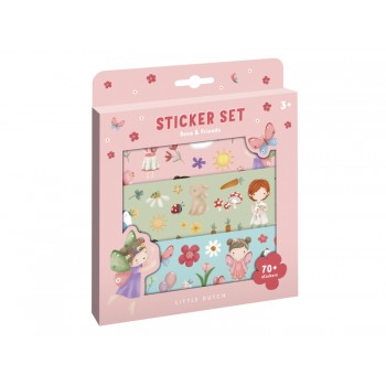 LITTLE DUTCH Sada so samolepkami Rosa & Friends