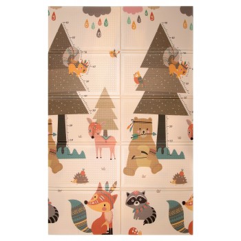 Obojstranná podložka hrubá lesné zvieratká 180x120
