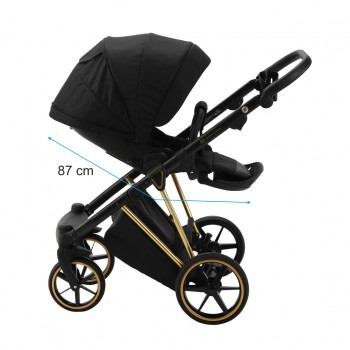 ADAMEX Kočík kombinovaný Belissa Special Edition Beige/Gold + KIDDY Evoluna i-size 2 + základňa