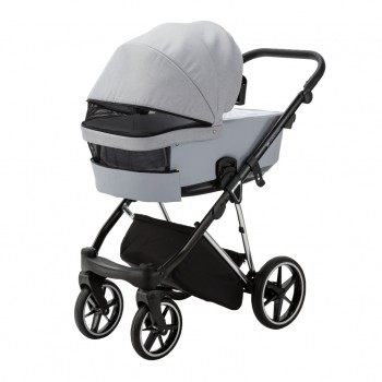 ADAMEX Kočík kombinovaný Belissa Special Edition Grey/Silver + KIDDY Evoluna i-size 2 + základňa