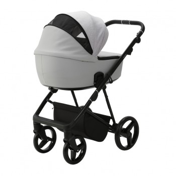 ADAMEX Kočík kombinovaný Blanc Standard Grey + KIDDY Evoluna i-size 2 + základňa