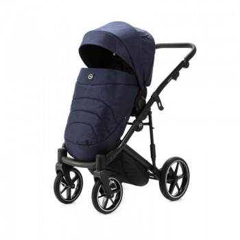 ADAMEX Kočík kombinovaný Mobi New Lux Blue + KIDDY Evoluna i-size 2 + základňa