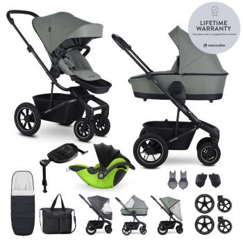 EASYWALKER Kočík kombinovaný Harvey⁵ Agave Green XXL AIR + KIDDY Evoluna i-size 2 + základňa