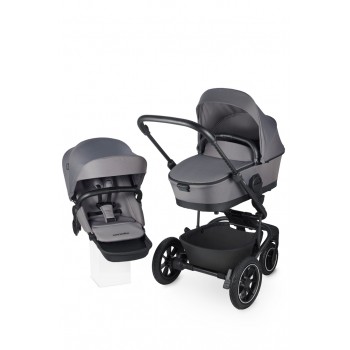 EASYWALKER Kočík kombinovaný Harvey⁵ Pebble Grey XXL AIR + KIDDY Evoluna i-size 2 + základňa