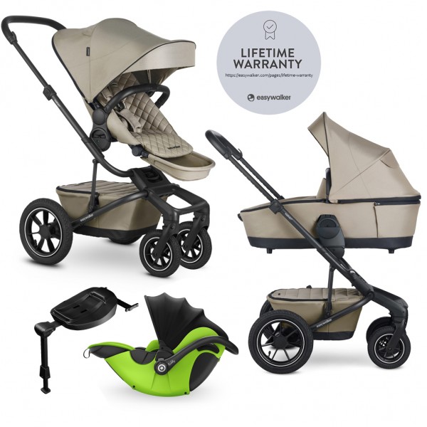 EASYWALKER Kočík kombinovaný Harvey⁵ Premium 2v1 Pearl Taupe LITE AIR + KIDDY Evoluna i-size 2