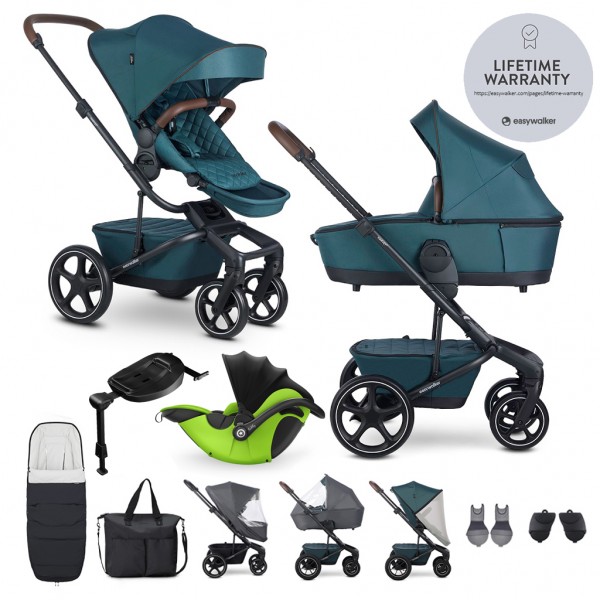 EASYWALKER Kočík kombinovaný Harvey⁵ Premium Jade Green XXL RWS + KIDDY Evoluna i-size 2