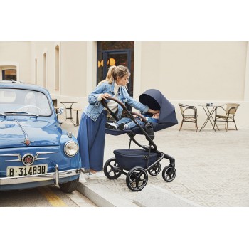 EASYWALKER Kočík kombinovaný Jimmey 2v1 Indigo Blue LITE RWS + KIDDY Evoluna i-size 2 + základňa