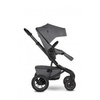 EASYWALKER Kočík kombinovaný Jimmey 2v1 Iris Grey LITE AIR + KIDDY Evoluna i-size 2 + základňa