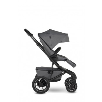 EASYWALKER Kočík kombinovaný Jimmey 2v1 Iris Grey LITE AIR + KIDDY Evoluna i-size 2 + základňa