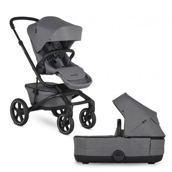 EASYWALKER Kočík kombinovaný Jimmey 2v1 Iris Grey LITE RWS + KIDDY Evoluna i-size 2 + základňa