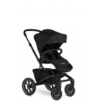 EASYWALKER Kočík kombinovaný Jimmey 2v1 Pepper Black LITE AIR + KIDDY Evoluna i-size 2 + základňa