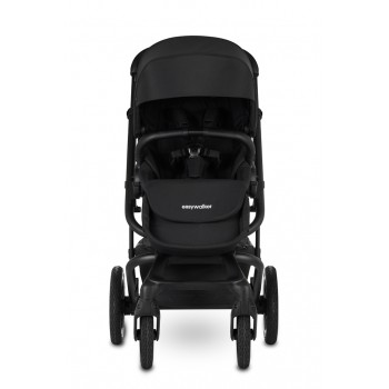 EASYWALKER Kočík kombinovaný Jimmey 2v1 Pepper Black LITE AIR + KIDDY Evoluna i-size 2 + základňa