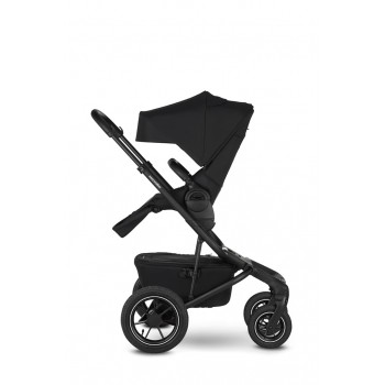 EASYWALKER Kočík kombinovaný Jimmey 2v1 Pepper Black LITE AIR + KIDDY Evoluna i-size 2 + základňa