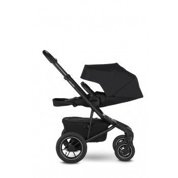 EASYWALKER Kočík kombinovaný Jimmey 2v1 Pepper Black LITE AIR + KIDDY Evoluna i-size 2 + základňa