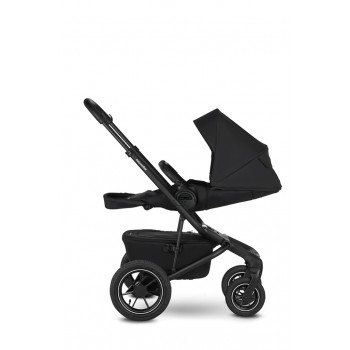 EASYWALKER Kočík kombinovaný Jimmey 2v1 Pepper Black LITE AIR + KIDDY Evoluna i-size 2 + základňa