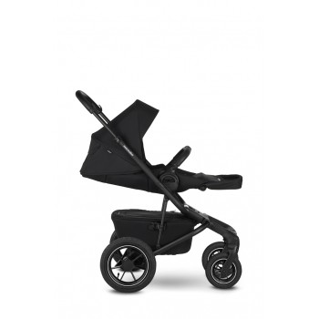 EASYWALKER Kočík kombinovaný Jimmey 2v1 Pepper Black LITE AIR + KIDDY Evoluna i-size 2 + základňa