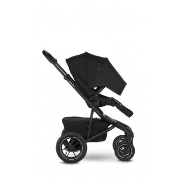 EASYWALKER Kočík kombinovaný Jimmey 2v1 Pepper Black LITE AIR + KIDDY Evoluna i-size 2 + základňa