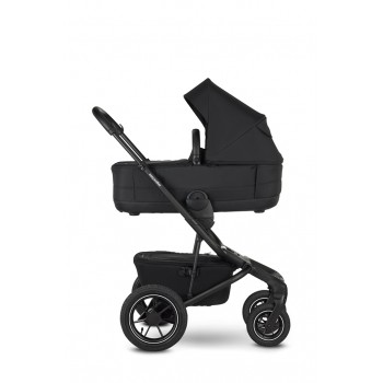 EASYWALKER Kočík kombinovaný Jimmey 2v1 Pepper Black LITE AIR + KIDDY Evoluna i-size 2 + základňa