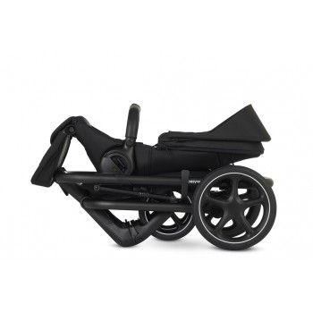 EASYWALKER Kočík kombinovaný Jimmey 2v1 Pepper Black LITE RWS + KIDDY Evoluna i-size 2 + základňa