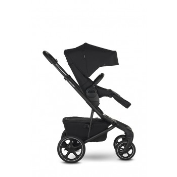 EASYWALKER Kočík kombinovaný Jimmey 2v1 Pepper Black LITE RWS + KIDDY Evoluna i-size 2 + základňa