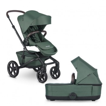 EASYWALKER Kočík kombinovaný Jimmey 2v1 Pine Green LITE RWS + KIDDY Evoluna i-size 2 + základňa