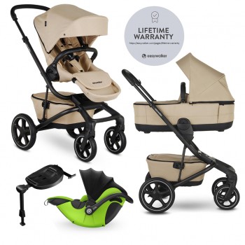 EASYWALKER Kočík kombinovaný Jimmey 2v1 Sand Taupe LITE RWS + KIDDY Evoluna i-size 2 + základňa