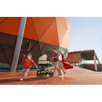 EASYWALKER Kočík kombinovaný Jimmey Sand Taupe XXL AIR + RWS + KIDDY Evoluna i-size 2 + základňa