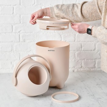 NATTOU Kôš na plienky Dropy Beige 27 cm