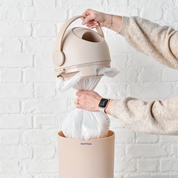 NATTOU Kôš na plienky Dropy Beige 27 cm
