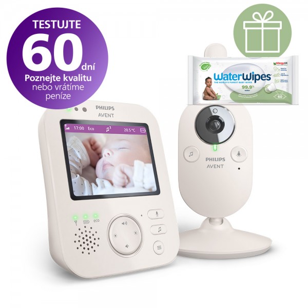 Philips AVENT Pestúnka detská video SCD891/26+WW Soapberry 60ks