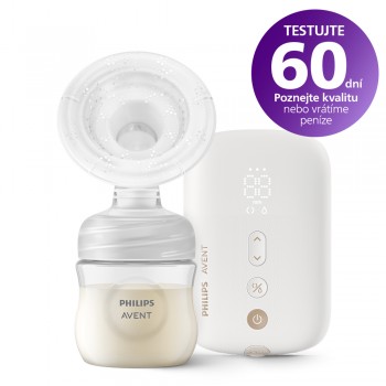 Philips AVENT Odsávačka materského mlieka elektrická nabíjacia SCF396/31+WW Soapberry 60ks